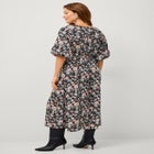 Satin Keyhole Empire Midi Dress image number null