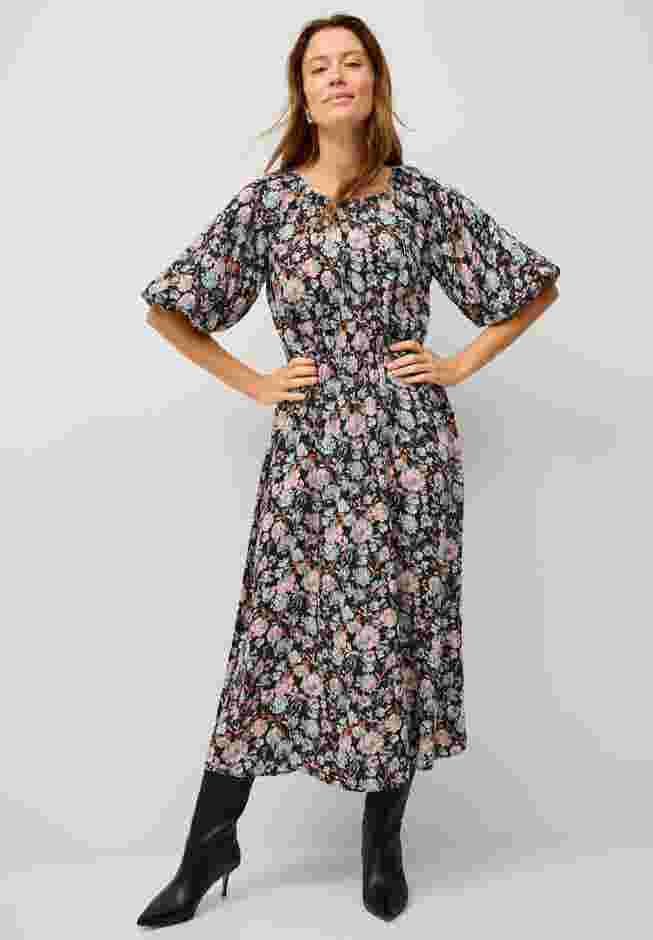 Satin Keyhole Empire Midi Dress image number 0