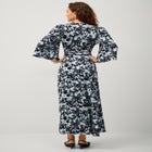 Knit Surplice Tie-Waist Maxi Dress image number null