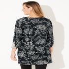 Black Applique Trimmed Tunic image number null