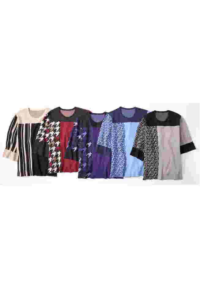 Jacquard Colorblock Pullover image number 2