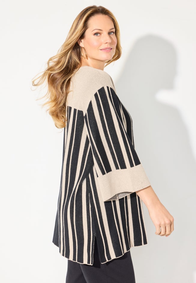 Jacquard Colorblock Pullover image number 2