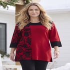 Jacquard Colorblock Pullover image number 0