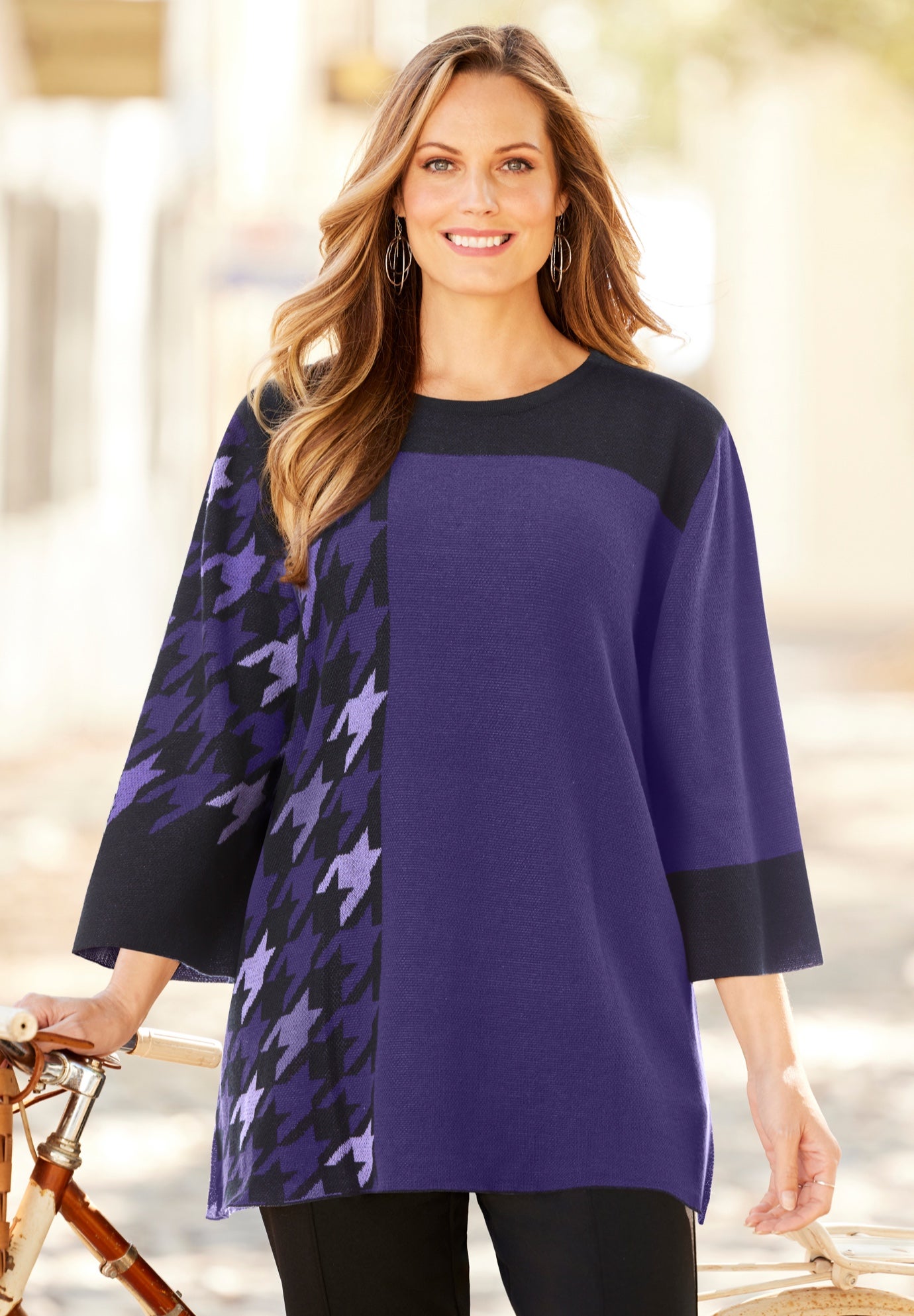 Jacquard Colorblock Pullover image number 0