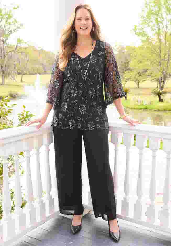 Allover Lace Blouse image number 5