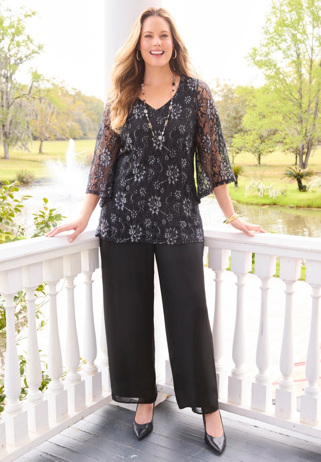 Allover Lace Blouse image number 7