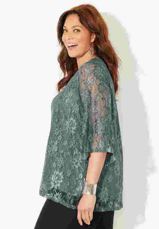 Allover Lace Blouse image number 2