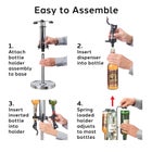 6-Bottle Rotating Liquor Dispenser image number null