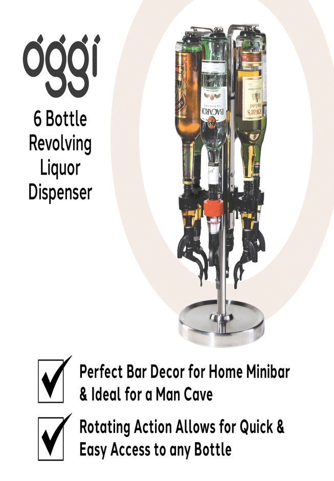 6-Bottle Rotating Liquor Dispenser image number 3