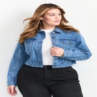 Emma Denim Cropped Jacket image number 0