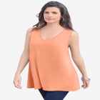 Plus Size Cotton Ultimate Swing Tank Top image number null