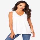 Plus Size Cotton Ultimate Swing Tank Top image number null