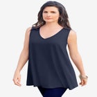 Plus Size Cotton Ultimate Swing Tank Top image number null