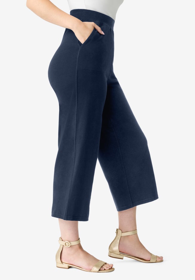 Side Pocket Essential Stretch Yoga Capri Pant image number 2