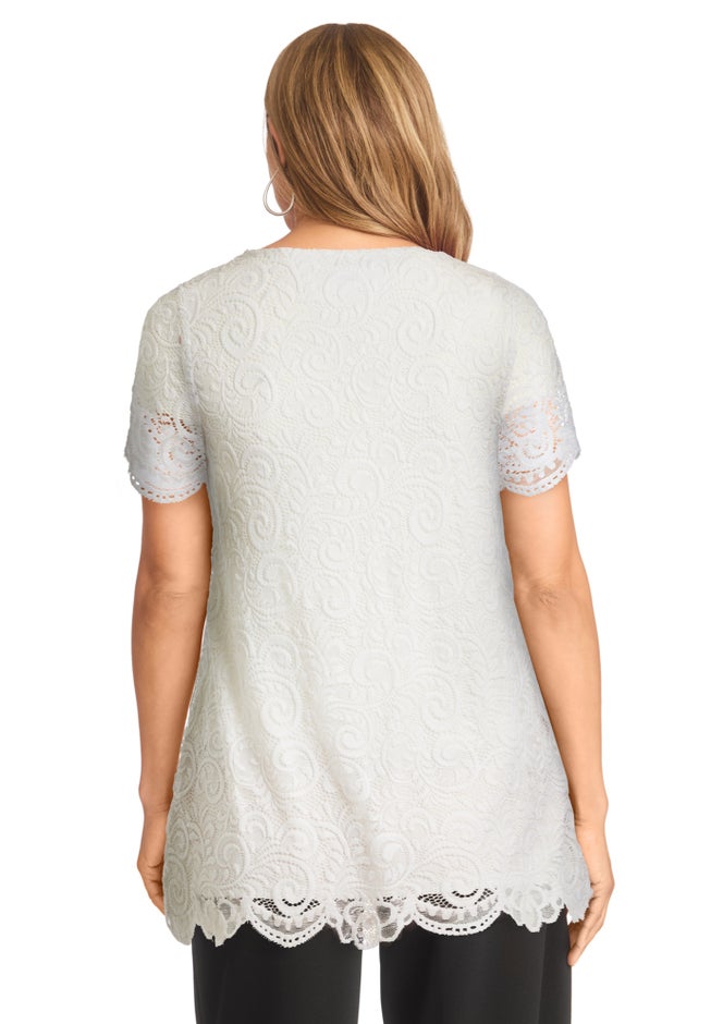 Stretch Lace Tunic image number 3