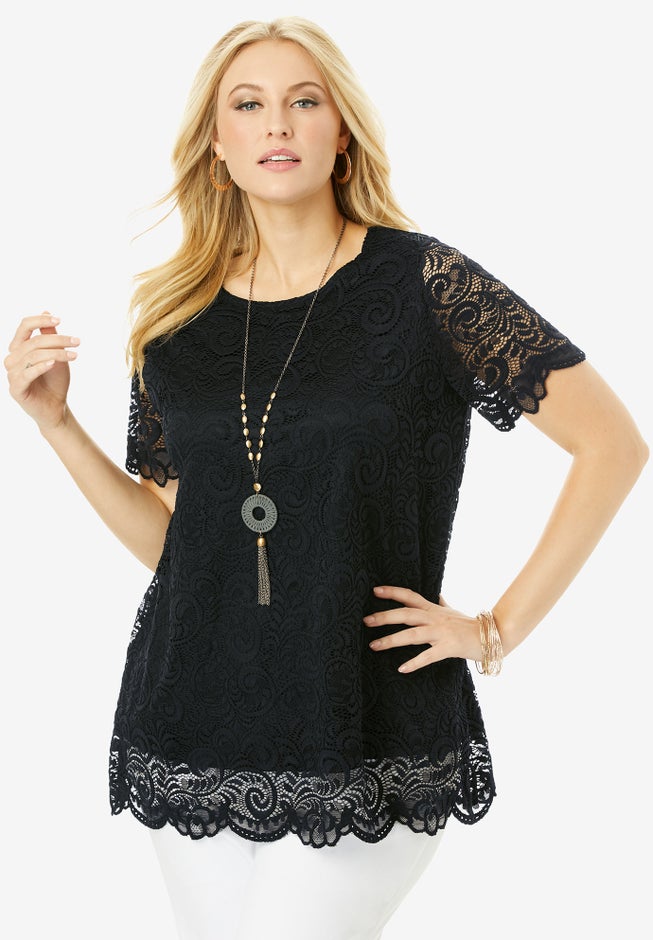 Stretch Lace Tunic image number 0