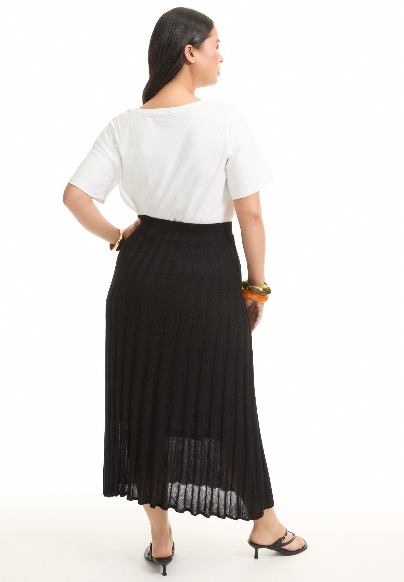 Pleated Midi Skirt image number 1