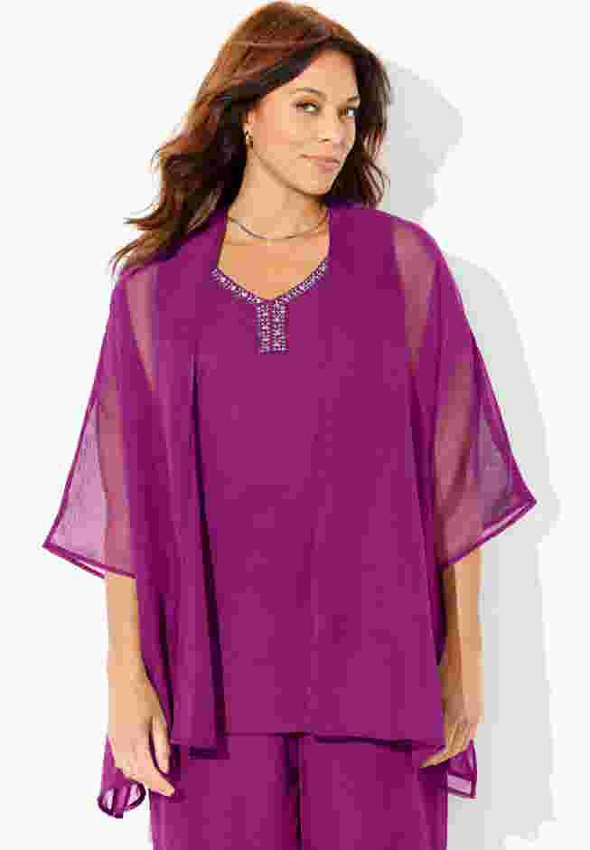 Ritzy Cardigan & Tank Set image number 0