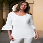 Plus Size Cotton Ultimate Bell Sleeve Tee image number null