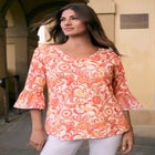 Plus Size Cotton Ultimate Bell Sleeve Tee image number null