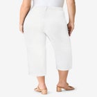Plus Size Easy-Wear Straight Leg Capri image number null