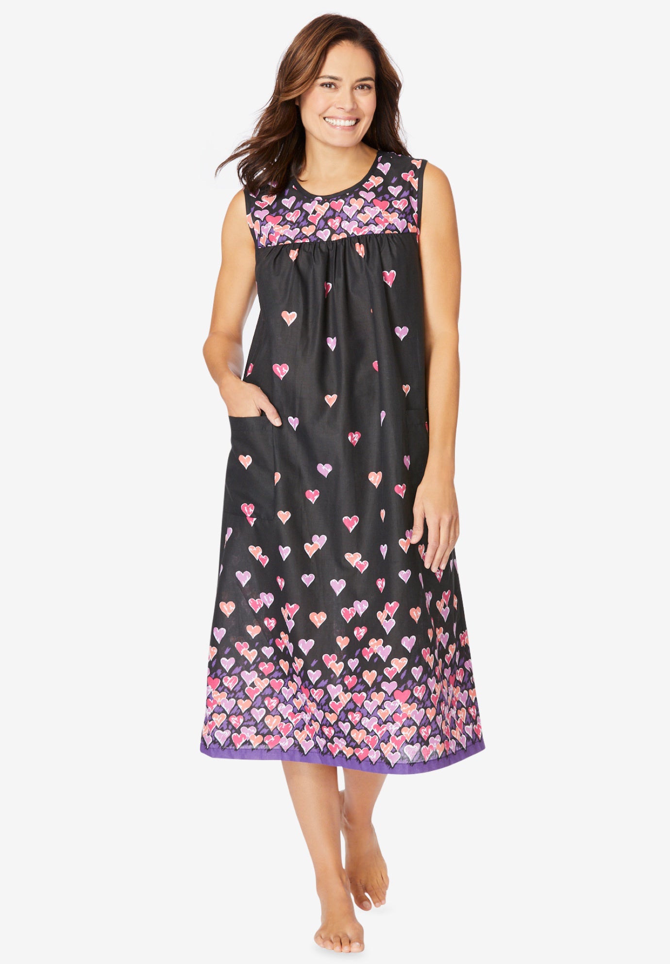 Sleeveless Print Lounger image number 0