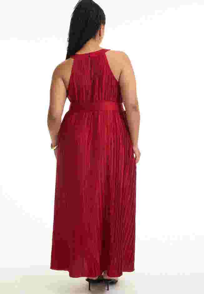 Pleated Halter Maxi Dress image number 1