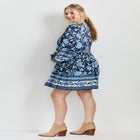 Livvy Boho Border Print Mini Dress image number 2