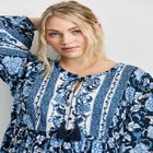 Livvy Boho Border Print Mini Dress image number 3