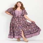 Emmy Placement Print Maxi Dress image number 0