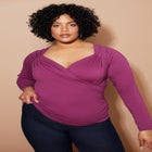 Faux Wrap Top image number null