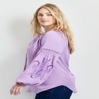 Embroidered Peasant Blouse image number null