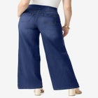 Plus Size 360&deg; Stretch Wide Leg Jean image number null