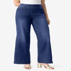 Plus Size 360&deg; Stretch Wide Leg Jean image number null