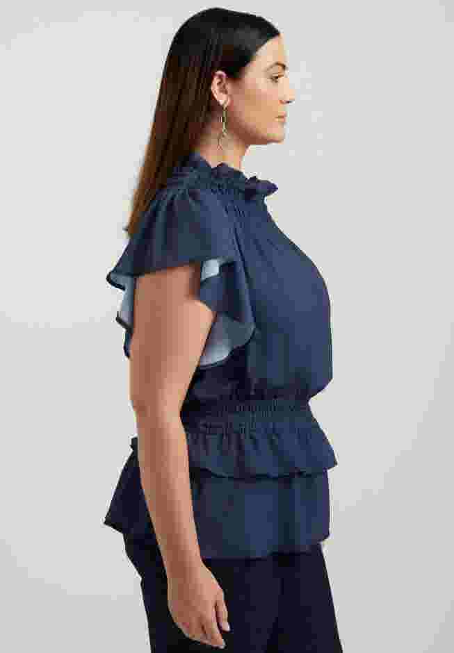 Mockneck Ruffle Blouse image number 4