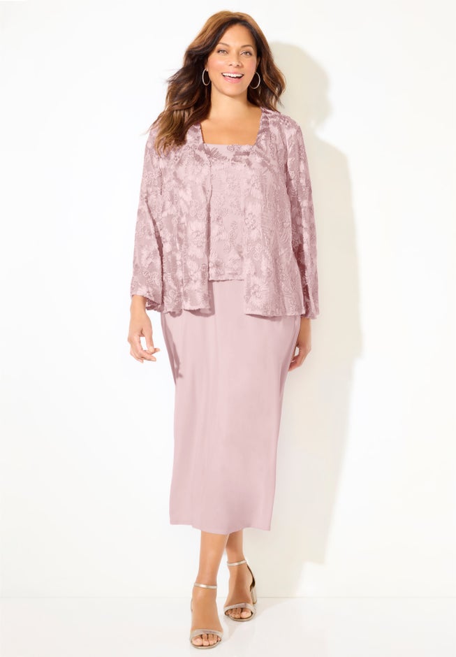 Embroidered Jacket Dress image number 2