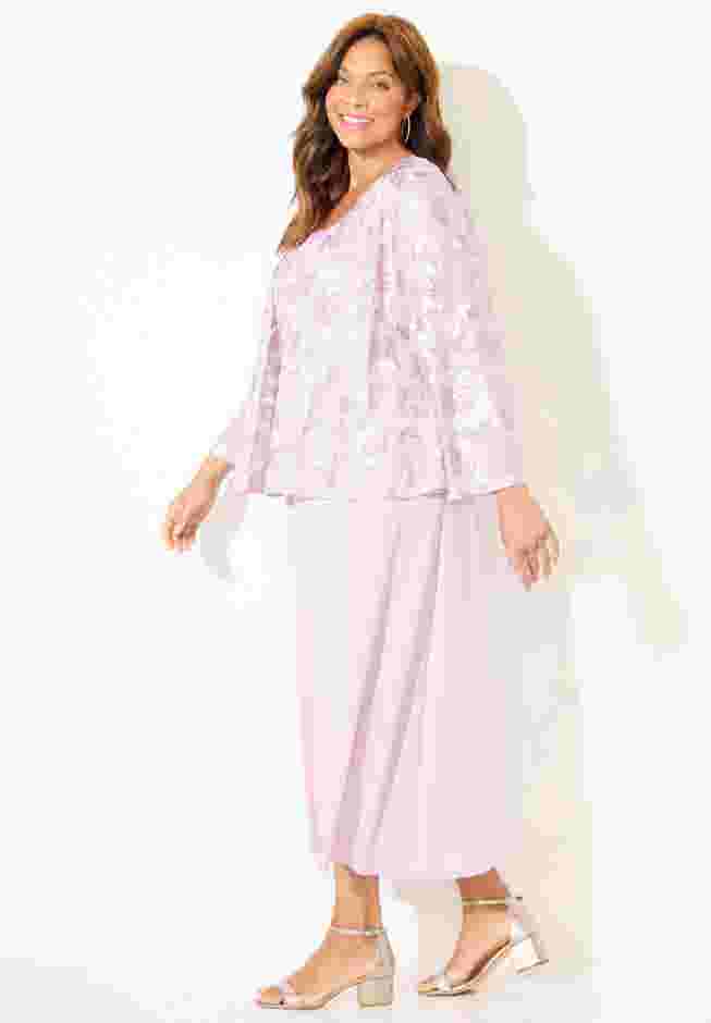 Embroidered Jacket Dress image number 2