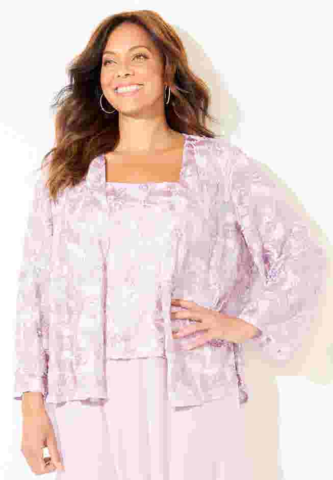 Embroidered Jacket Dress image number 3