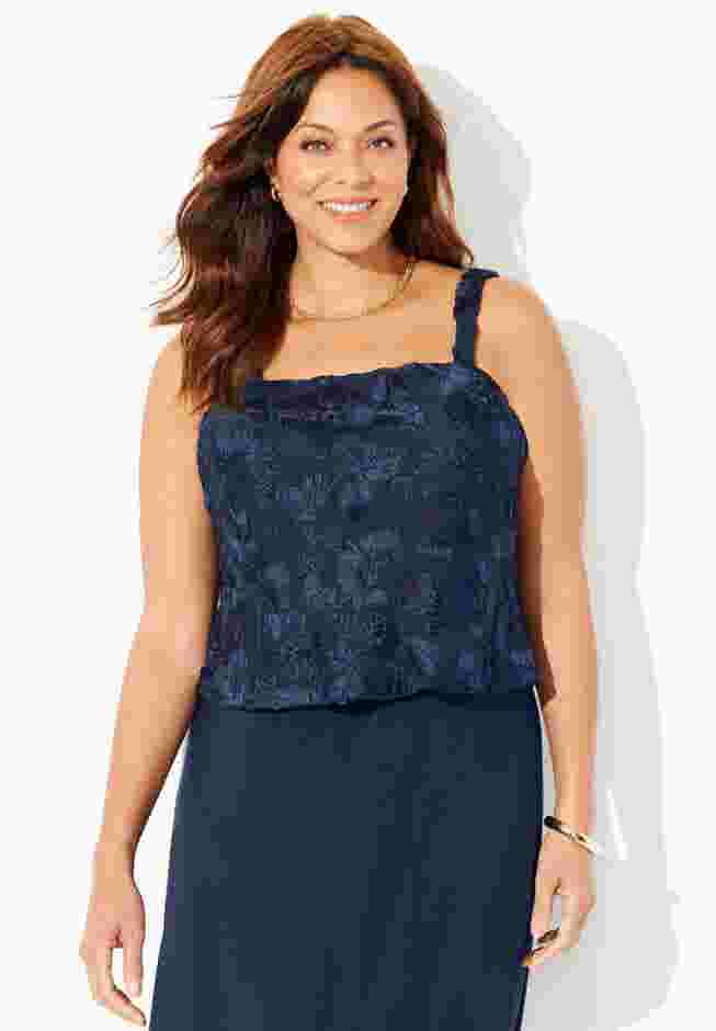 Embroidered Jacket Dress image number 3