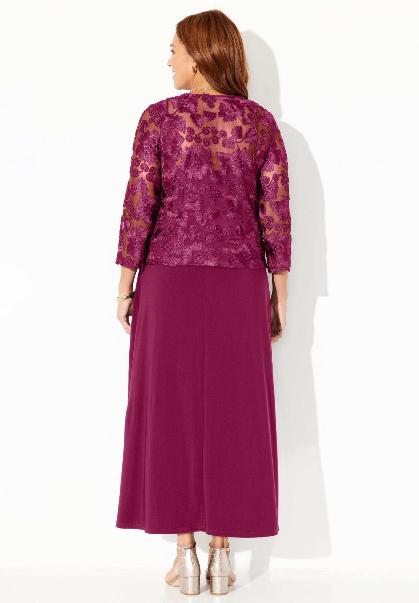 Embroidered Jacket Dress image number 1