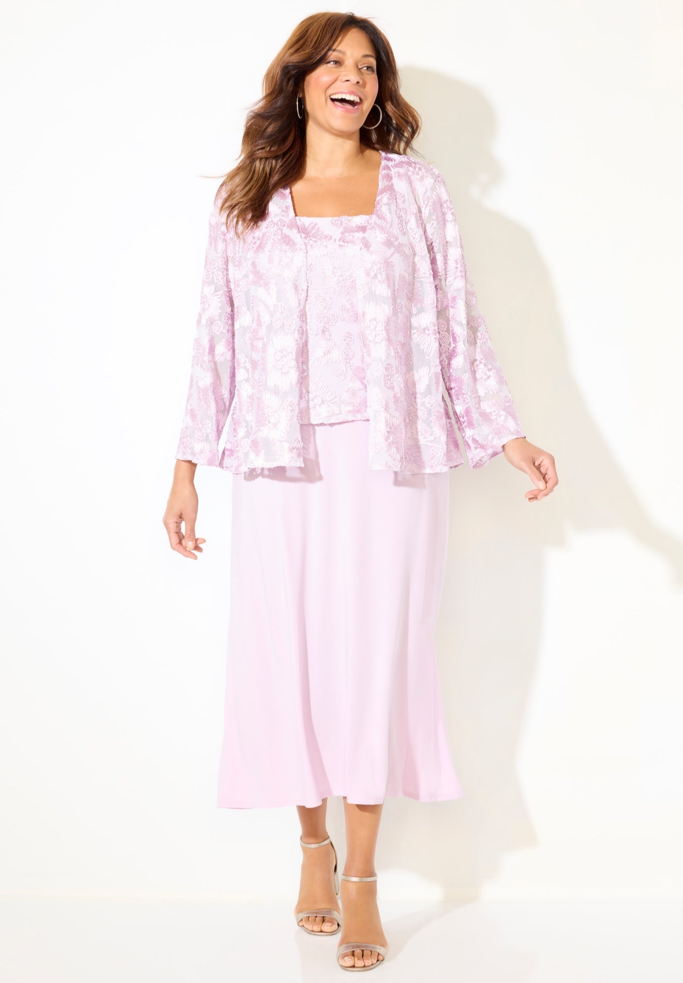 Embroidered Jacket Dress image number 0