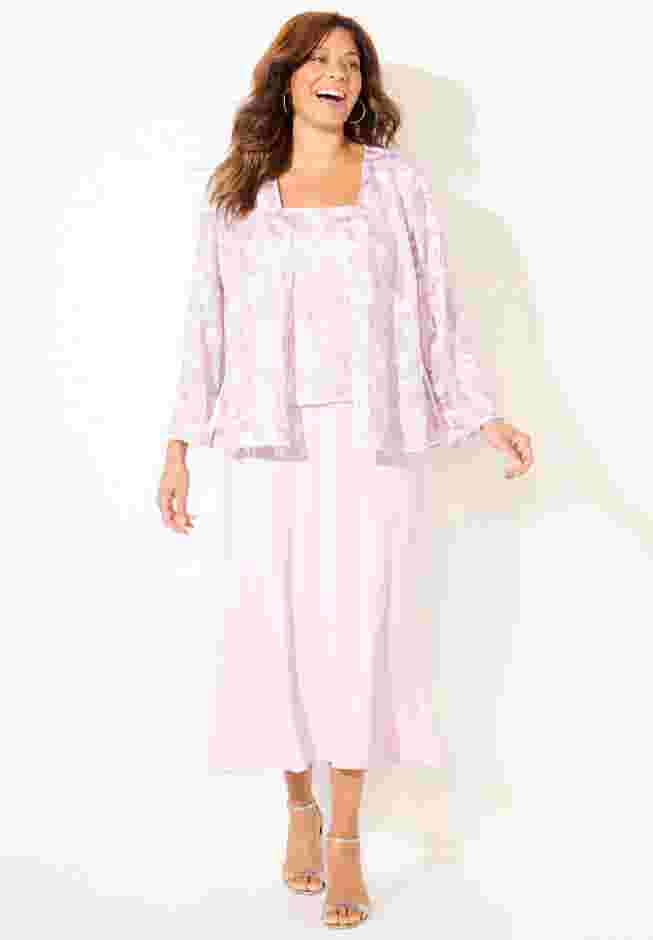 Embroidered Jacket Dress image number 0