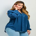 Gabby Embroidered Pintuck Shirt image number 2