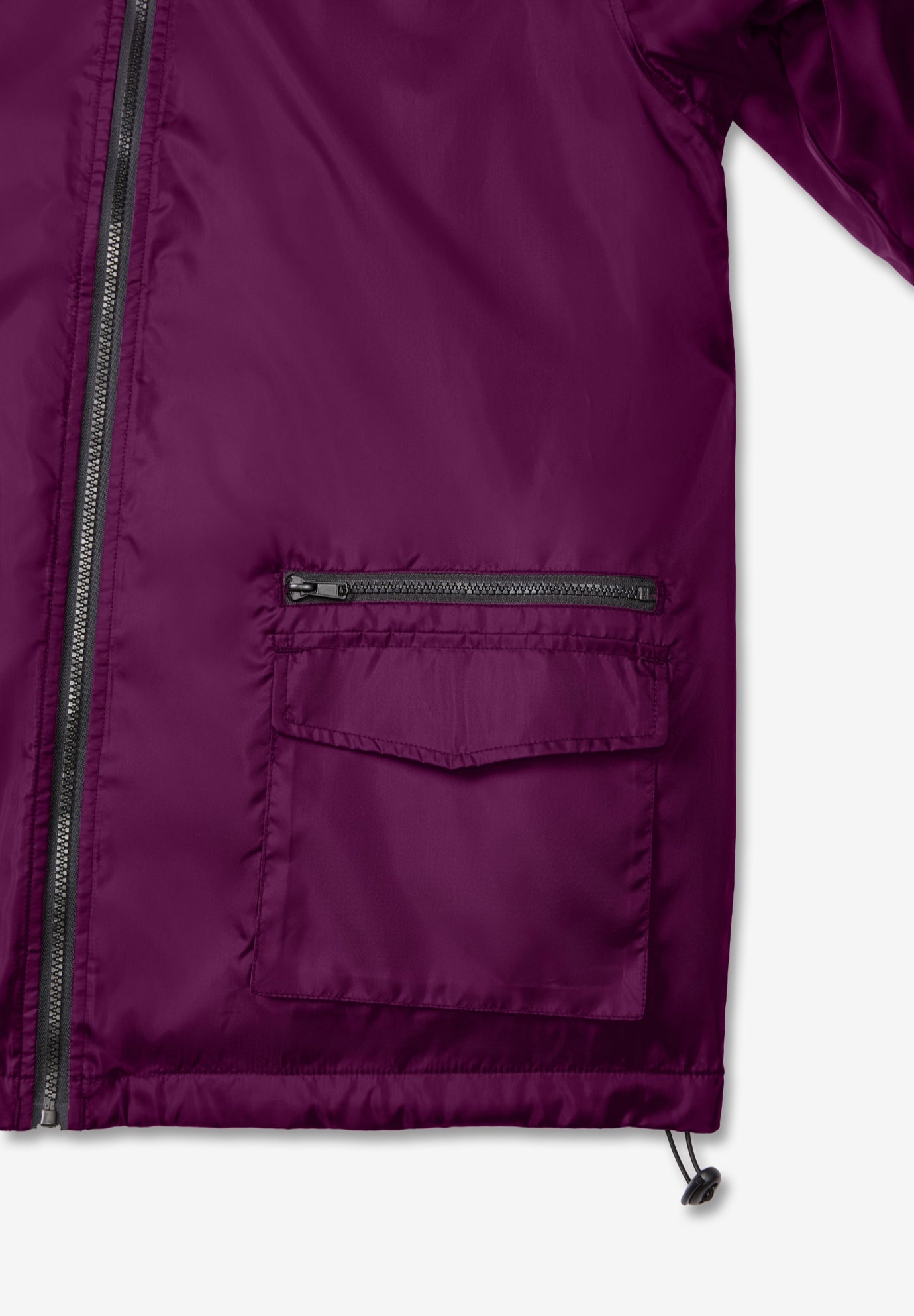 Plus Size Hooded Nylon Jacket image number 9