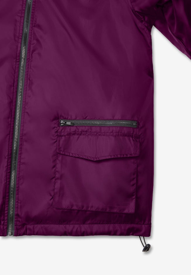 Plus Size Hooded Nylon Jacket image number 9