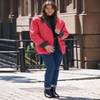 Plus Size Hooded Nylon Jacket image number null