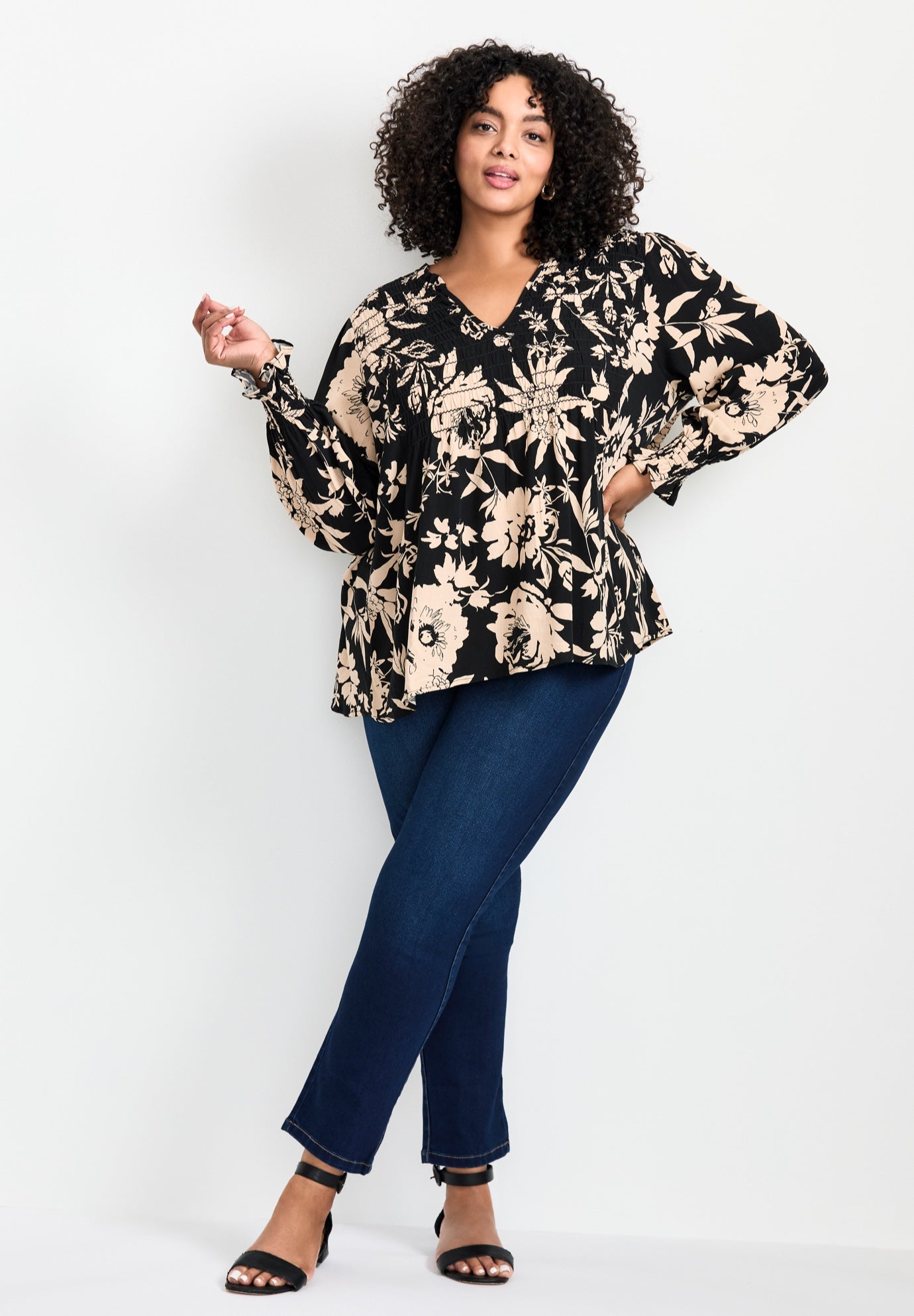 Marcie Shirred Detail Blouse image number 4