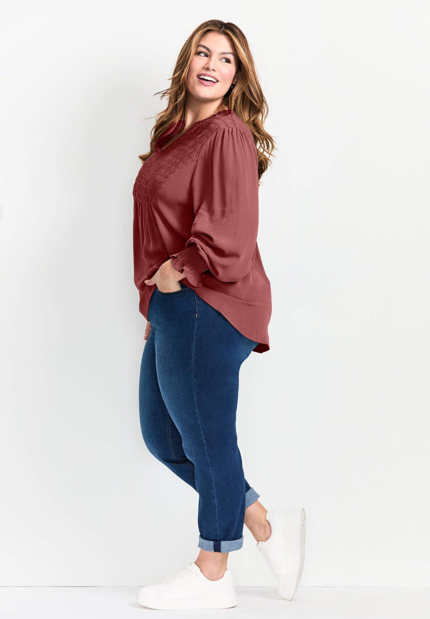 Marcie Shirred Detail Blouse image number 2