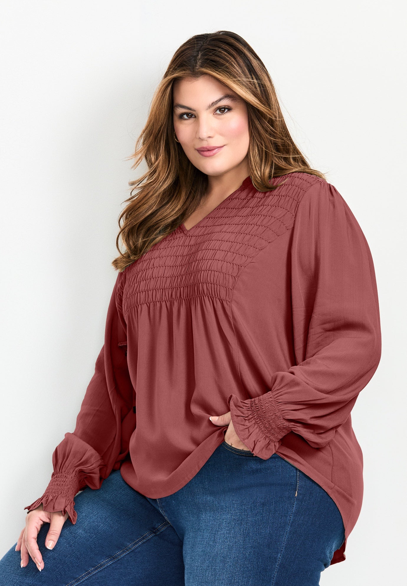 Marcie Shirred Detail Blouse image number 4