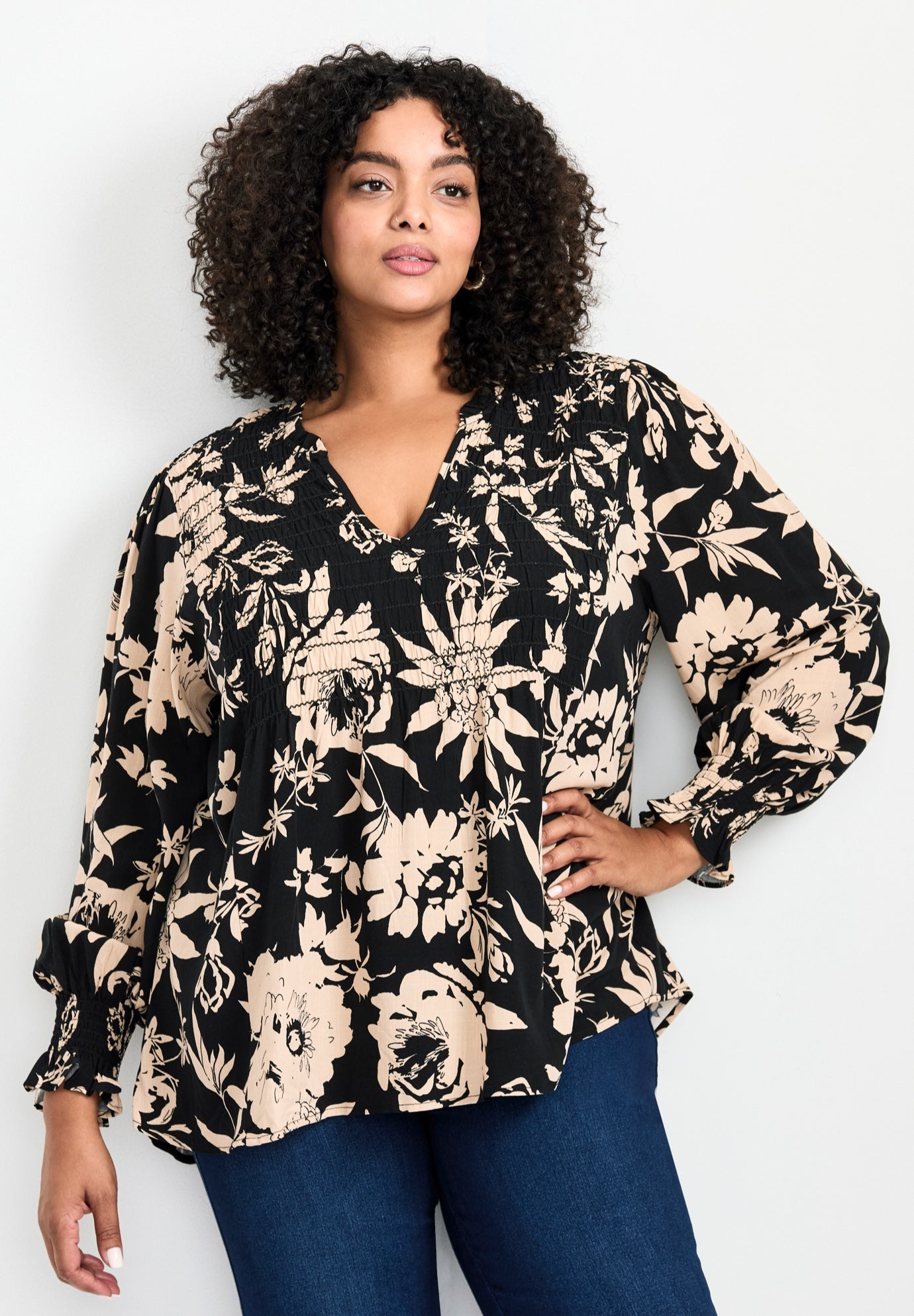 Marcie Shirred Detail Blouse image number 0